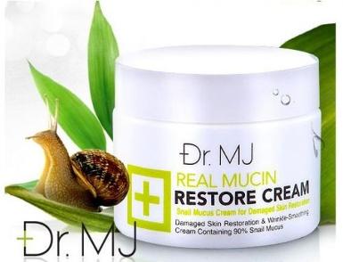 Dr.MJ Real Mucin Restore Cream ครีมหอยทาก รักษาสิว ฝาขาว